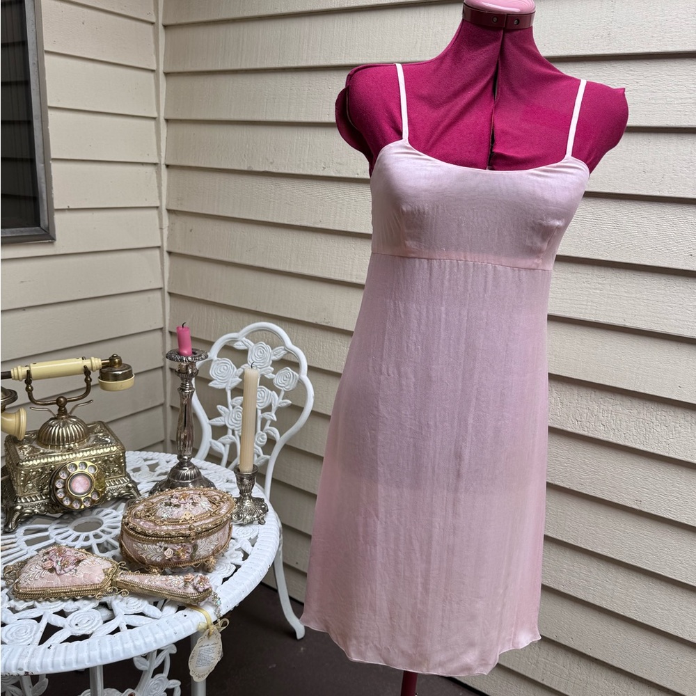 Chanel Baby Pink Silk Dress